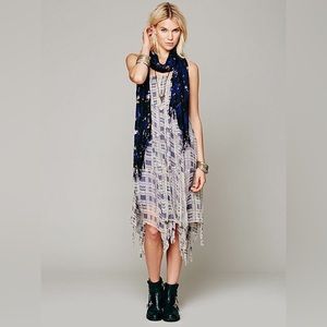 NWOT Free People Tattered Circles Plaid
Convertible Dress (Size Small)